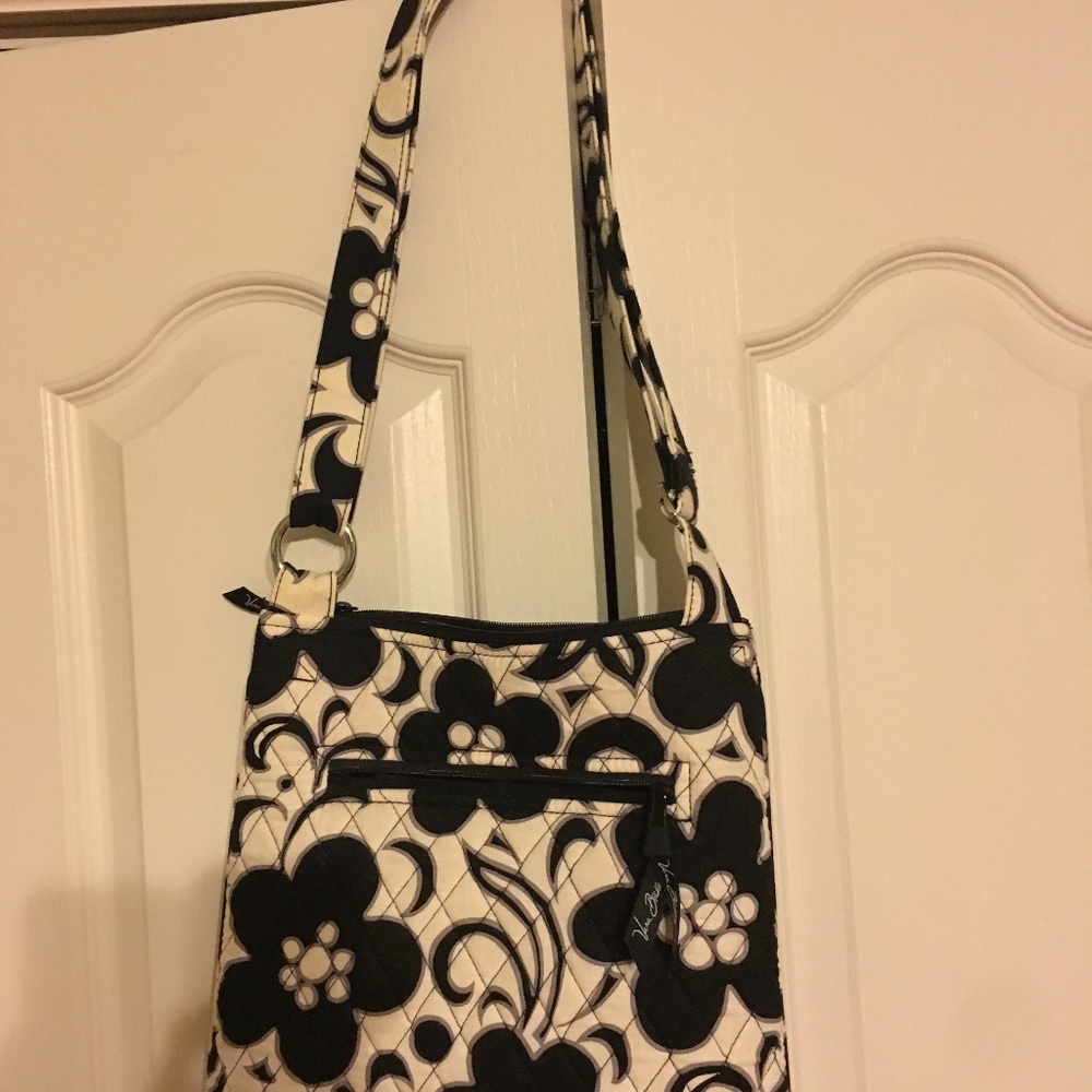 Vera Bradley Hipster Crossbody In Black and White